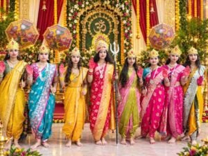 गौतम पब्लिक स्कूल में देवी आराधना से रामलीला तक, विद्यार्थियों ने प्रस्तुत की भारतीय परंपराओं की झलक